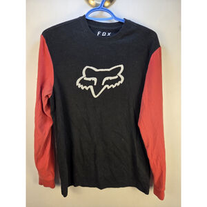 Fox Airline Small Long Sleeves T-Shirt Black and Pink Pre-Owned